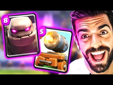 USEI O NOVO DECK DE GOLEM COM CARRINHO DE CANH