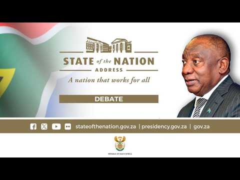 President Cyril Ramaphosa attends the Debate of the 2026 State of the Nation Address (SONA)