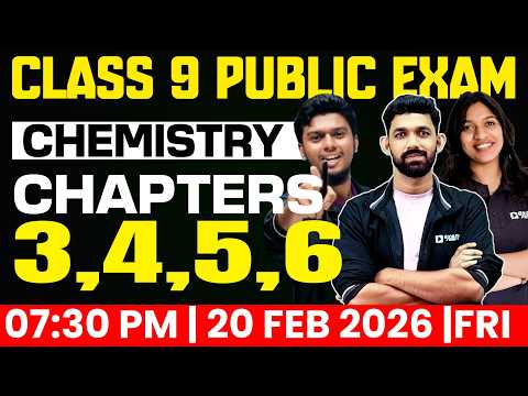 Class 9 Public Exam | Chemistry | Chapters 3,4,5,6 | Exam Winner