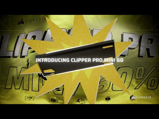 Clavier Corsair Clipper Pro Mini 60 Hall Effect Magnétique Compact RGB video