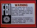 FBI Home Video Warning Black Label Version With Red Trim