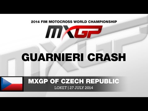 MXGP of Czech Republic 2014 - Guarneri Crash - Motocross