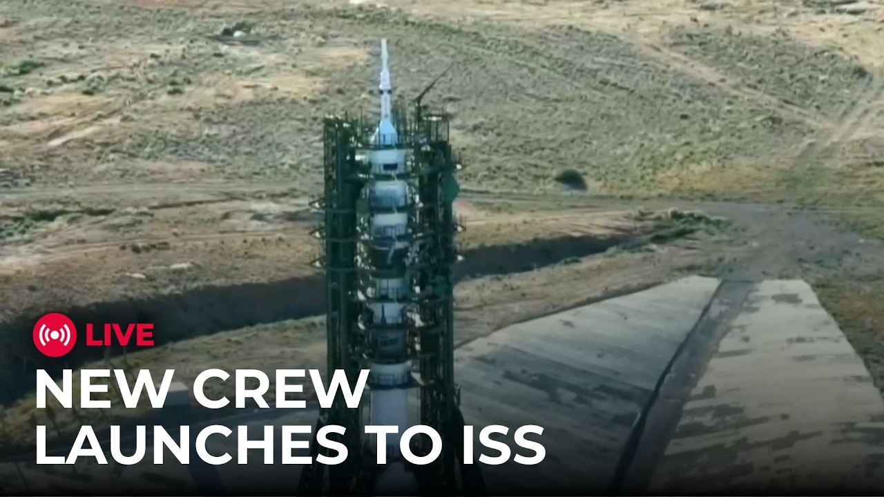 NASA LIVE: New Crew Launches to ISS from Baikonur Cosmodrome in Kazakhstan