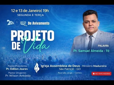 Projeto de Vida | Tempo de Avivamento | Palavra com Samuel Almeida  (TO)
