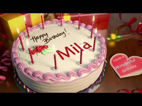 Mila Birthday Cake | Mila Cake Whatsapp Status | Happy Birthday Mila Cake.
