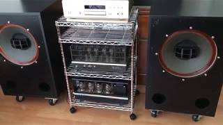 ALTEC 605A Duplex Speaker System , 6336A OTL Amplifier , DENON DVD-5000 DVD CD Player