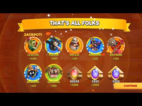 Looney Tunes World of Mayhem Legendary Wheel X 10 and a Jackpot!