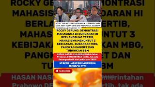 Download lagu Rocky Janji Tetap Kritis, Meski Dari Dalam Pemerintahan⁉️😱#prabowo #indonesia #shorts #fyp #viral mp3