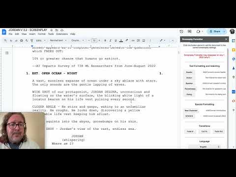 GOOGLE DOCS SCREENPLAY | HOW TO USE GOOGLE DOCS TO WRITE A SCREENPLAY