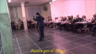 GENOVEVA FERNANDEZ y TANGUITO CEJAS Bailando la Milonga PARQUE PATRICIOS en FLOREAL MILONGA