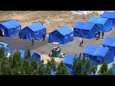 Video Thumbnail: Lebanon opens seafront tent camp in Beirut as Israeli strikes displace 1 million