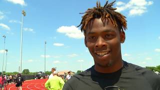 thumbnail: Jalen Curry -  St. Pius X Wide Receiver - Highlights/Interview