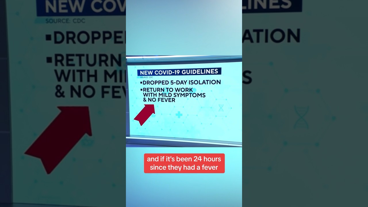 CDC drops 5-day COVID-19 isolation guidelines #shorts