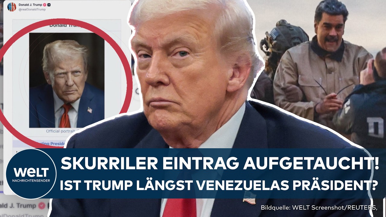USA: Skurriler Eintrag bei Truth Social von Trump aufgetaucht! Trump neuer Venezuela-Präsident?
