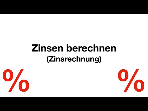 Zinsen berechnen (Zinsrechnung) - ohne Zinseszins