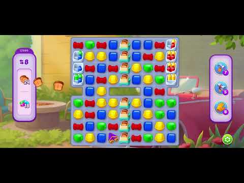 Homescapes level 12984 - no booster gameplay