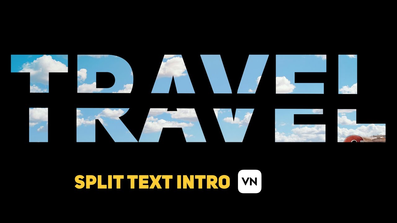 Split screen Text animation in Vn Video Editor