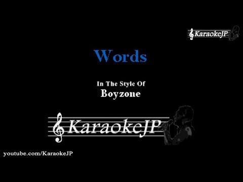 Words (Karaoke) - Boyzone