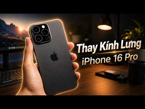 Video Thay kính lưng iPhone 16 Pro