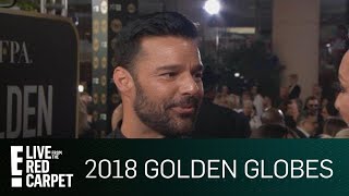 Ricky Martin Talks "Versace" at 2018 Golden Globes | E! Live from the Red Carpet