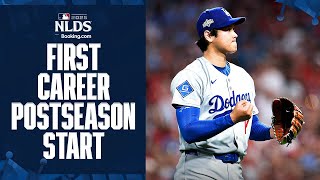 Shohei Ohtani strikes out nine in FIRST CAREER Postseason start during NLDS Game 1 💥 | 오타니 쇼헤이 하이라이트
