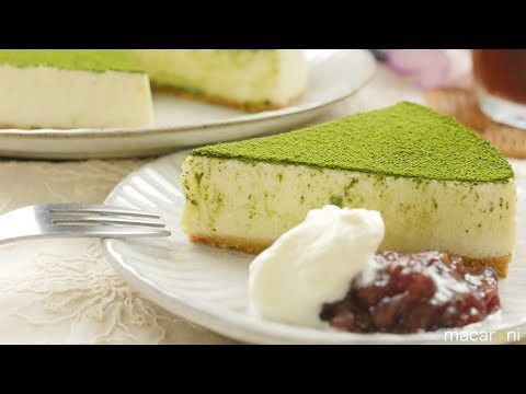 簡単混ぜて冷やすだけ！ しっとり ふわふわ 抹茶の 豆腐 レアチーズ ケーキ のレシピ 作り方