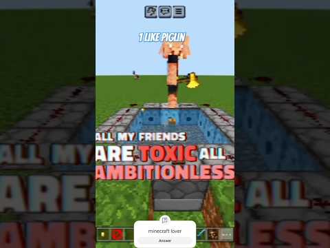 TOXIC Minecraft Gameplay! 😵 #shorts #clickbait