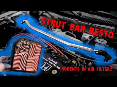 1989 CRX Rescue Part 2 - Strut Bar Restoration
