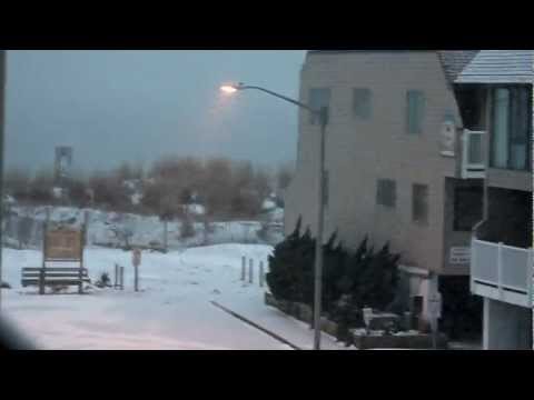Snow in Ocean City, MD. 1/25/13 - Long Version