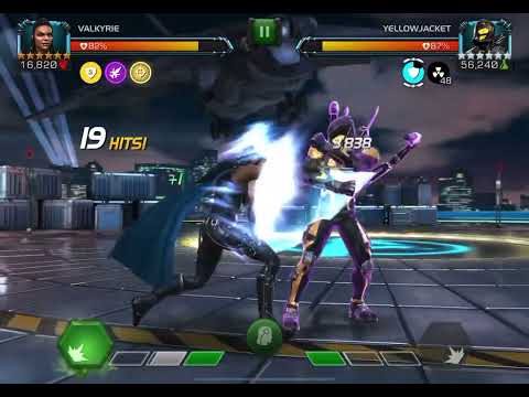 I took Valkyrie to r3 and had to test her on 7.1 invade path #mcoc #marvelcontestofchampions