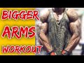 How to Workout for Bigger Arms (Muscle Growth Exercises using barbell and dumbbells)