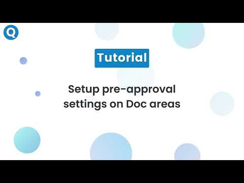 Setup pre approval settings DL