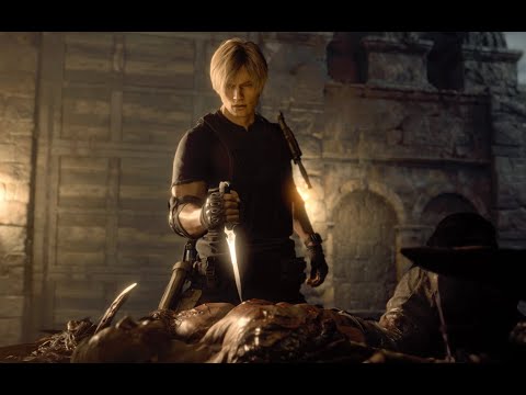 Resident Evil 4 Remake  - Leon Vs Krauser Boss Fight!!