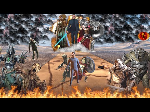 JOHN WICK RUSHES TO THE AID OF TESLA'S ARMY THAT HAS BEEN CORNERED - Epic Battle Simulator 2 - UEBS