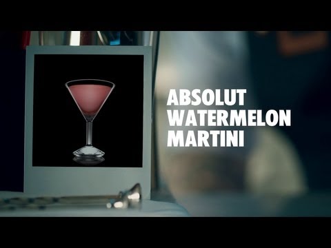 ABSOLUT WATERMELON MARTINI DRINK RECIPE - HOW TO MIX