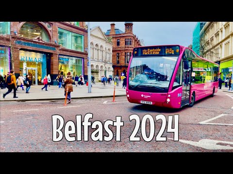 Belfast The Capital of Northern Ireland November 2024| 4k Walking tour of Belfast city centre