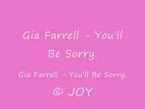 Gia Farrell- You'll be sorry