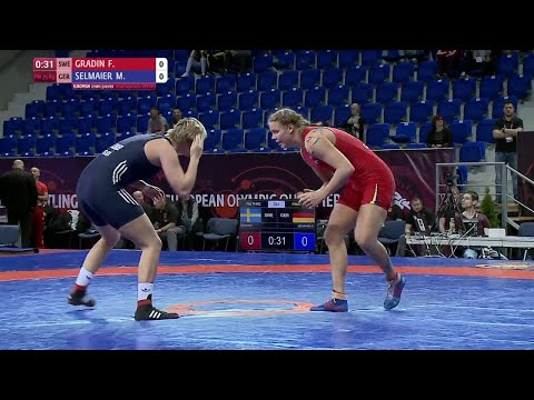 BRONZE FW - 75 kg: M. SELMAIER (GER) df. F. GRADIN (SWE), 9-2