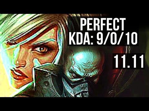 RIVEN vs URGOT (TOP) | 9/0/10, 1.6M mastery, Legendary | BR Diamond | v11.11