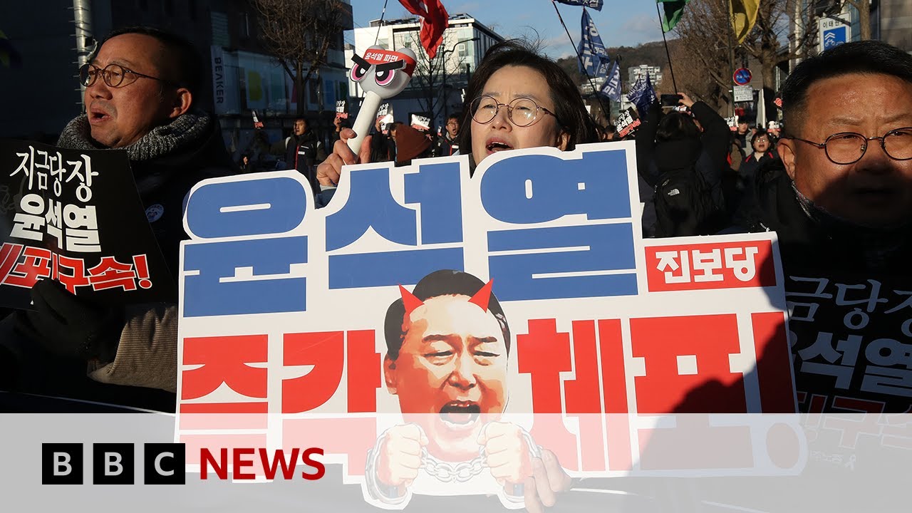 South Korea investigators may extend president's arrest warrant | BBC News
