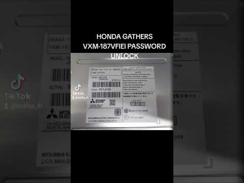 HONDA GATHERS VXM-187VFIEI PASSWORD UNLOCK