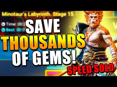 30 SEC SUN WUKONG SPEED 'SOLO' | MUST BUILD! | Minotaur 15 Raid: Shadow Legends