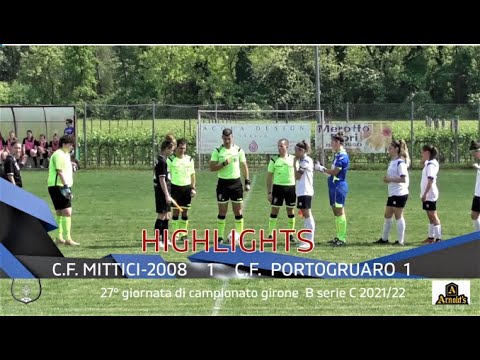 HIGHLIGHTS c.f. Mittici 1 -.c.f.Portogruaro 1-.Falze di Piave 15/05/2022    TV in FullHD