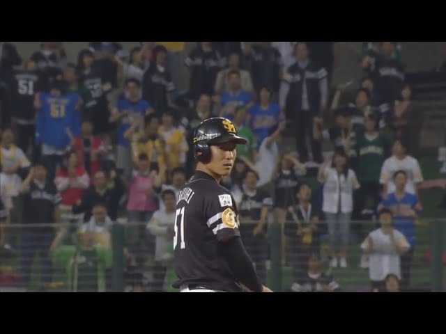 【7回表】恐怖の8番打者!! ホークス・上林の勝ち越しタイムリー!! 2017/5/19 L-H