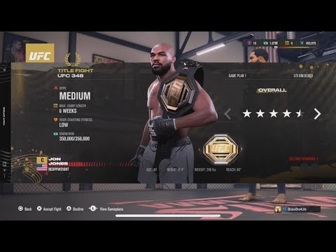UFC 5 CAREER MODE EP 6 1 ONE CONTENDER JON JONES WE COMING FOR U N*GGA