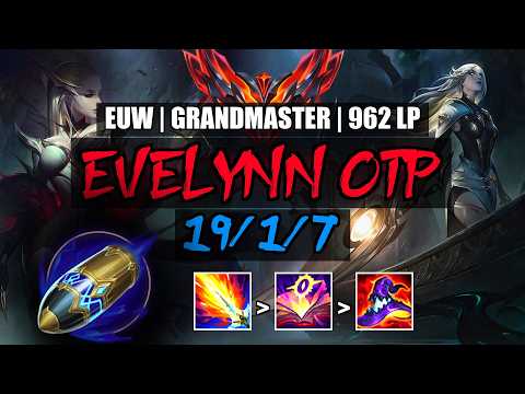 Evelynn OTP vs Diana Jungle 19/1/7 | EUW Grandmaster 962LP
