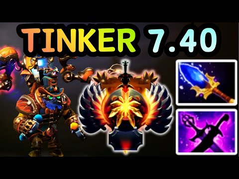 🔥 NEW PATCH 7.40 TINKER MID ONE BLINK MAP IS OVER | DOTA 2 GAMEPLAY 🔥