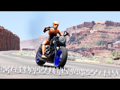 Spike Strip High Speed Crashes #57 – BeamNG Drive | CrashBoomPunk