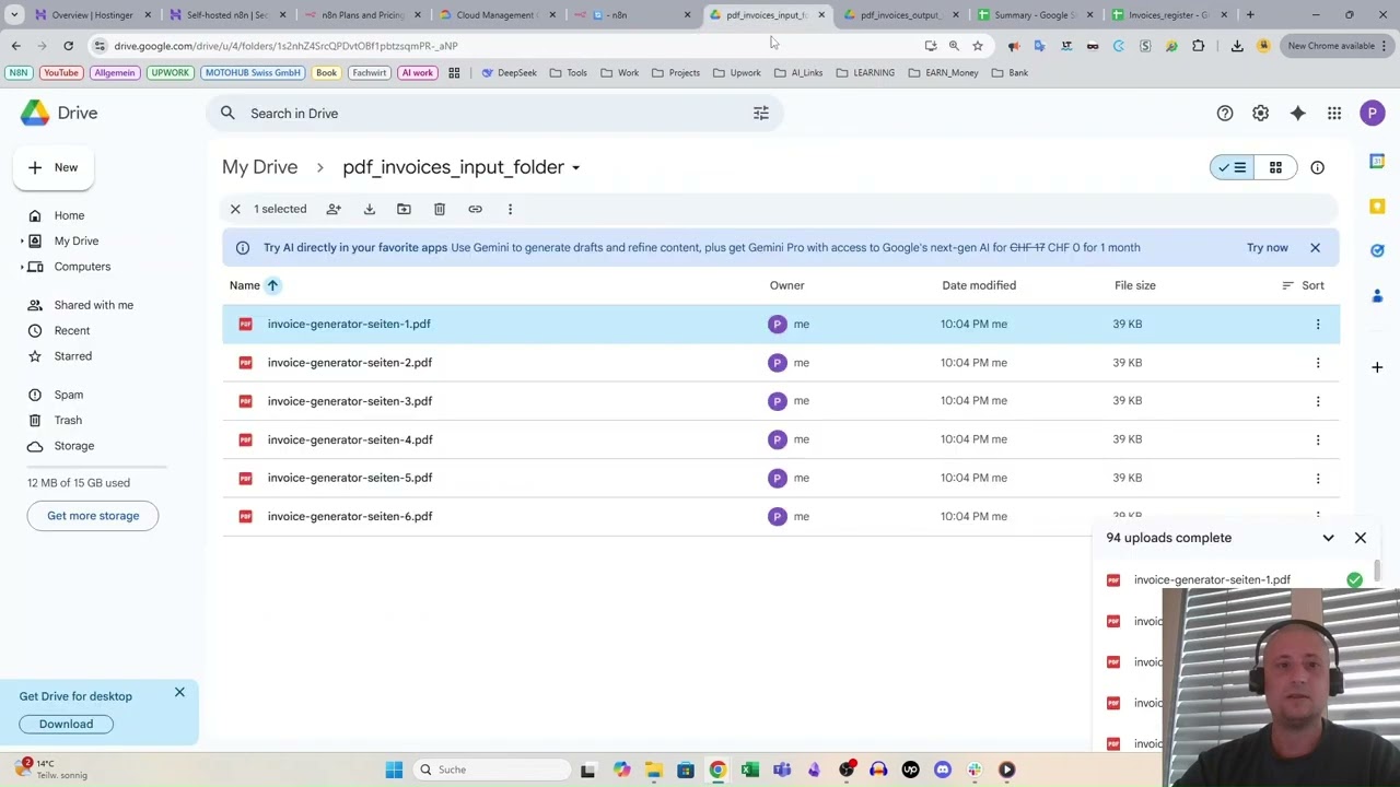 $900 Upwork Project: Automated Invoice Processing System with n8n & AI (Full Walkthrough)