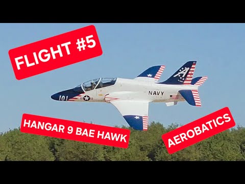 HANGAR 9 HAWK FLIGHT#5 AEROBATICS!